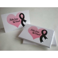 Cancer Awareness Ribbon Note Cards