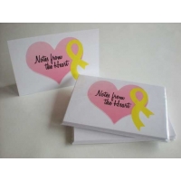 Cancer Awareness Ribbon Note Cards