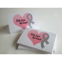 Cancer Awareness Ribbon Note Cards