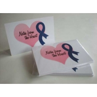 Cancer Awareness Ribbon Note Cards