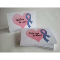 Cancer Awareness Ribbon Note Cards