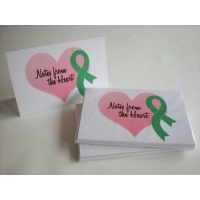 Cancer Awareness Ribbon Note Cards