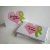 Cancer Awareness Ribbon Note Cards