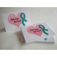 Cancer Awareness Ribbon Note Cards