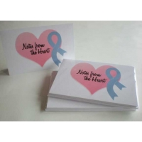 Cancer Awareness Ribbon Note Cards