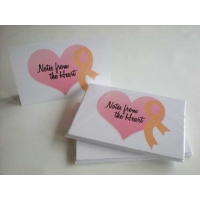 Cancer Awareness Ribbon Note Cards