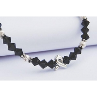 Swarovski Crystal Sterling Silver Ribbon Bracelet